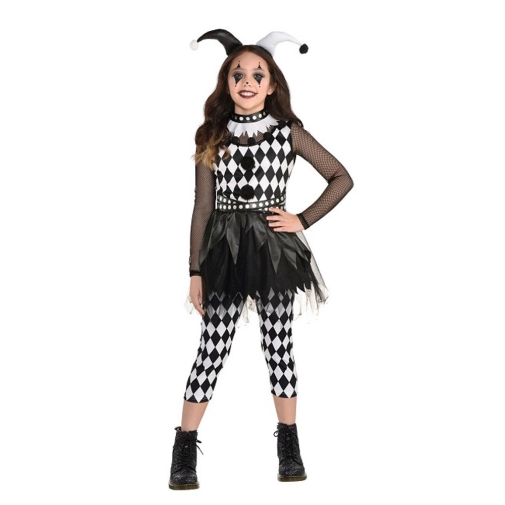 Jester Clown Costume size Medium girls